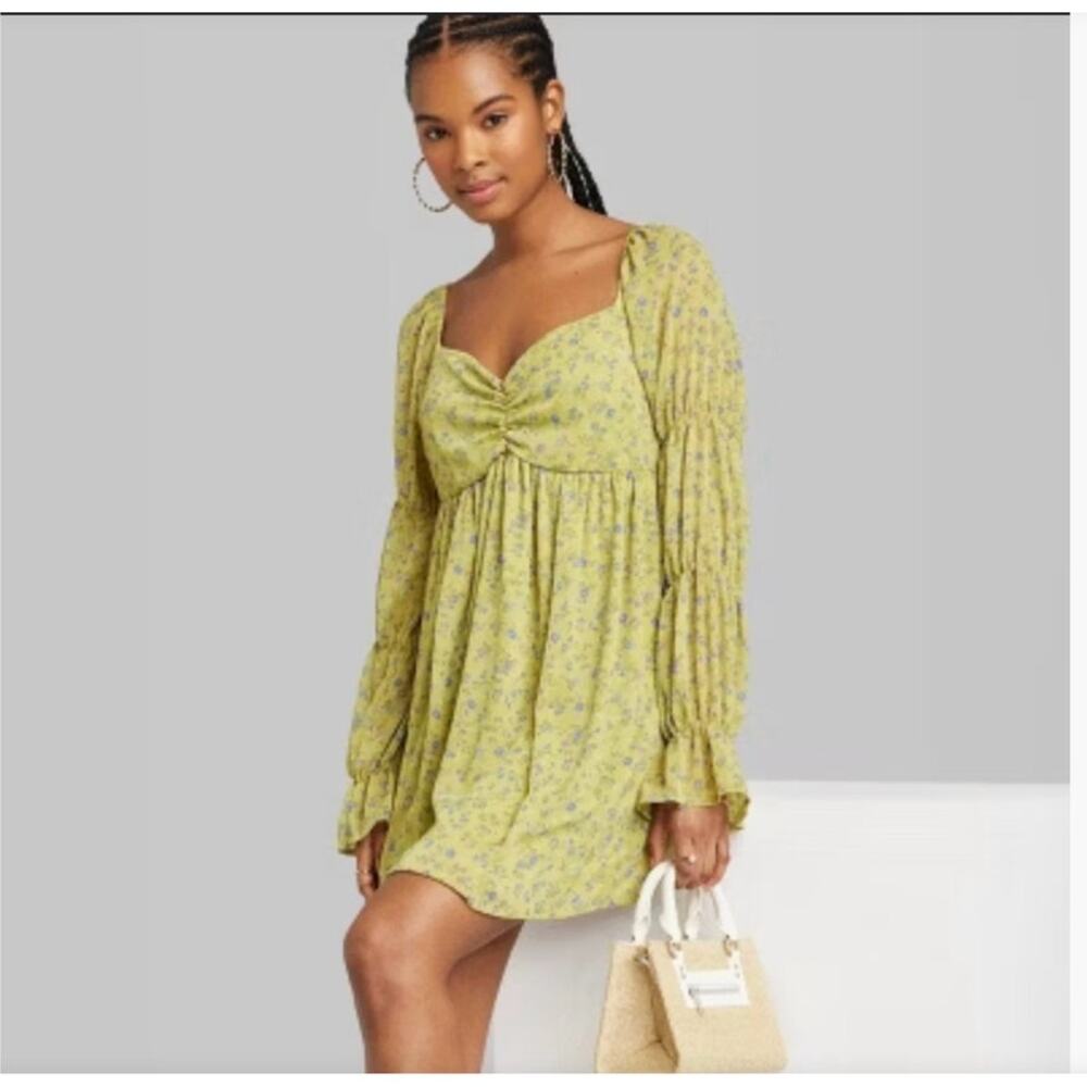 Wild Fable Puff Sleeve Floral Fairy Spring Dress XXS